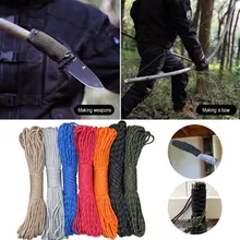 Кемпинг шнур качели открытый Исследуйте горный шатер веревка парашютный канат тяжелая нагрузка сильный 7 цветов воды ремесла 31 м