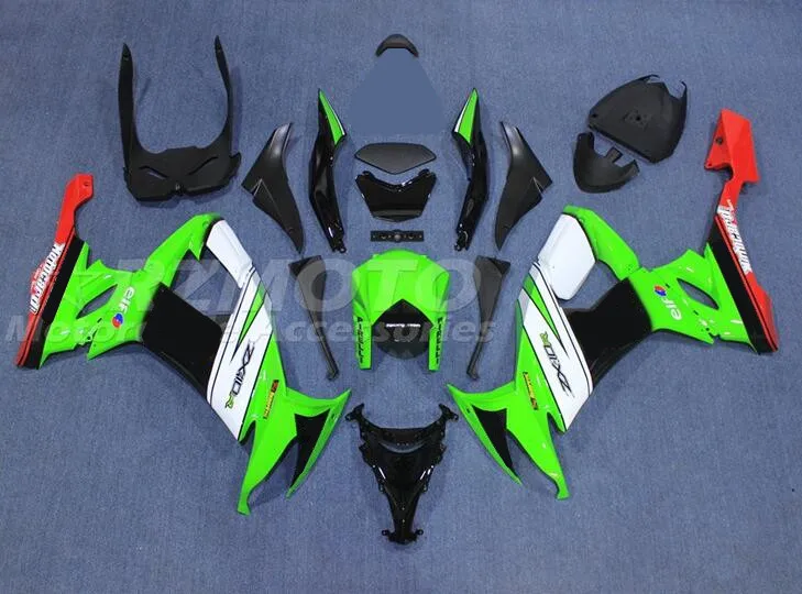 Новый комплект обтекателей из АБС-пластика подходит для Kawasaki Ninja ZX-10R ZX10R 10R 2008 2009