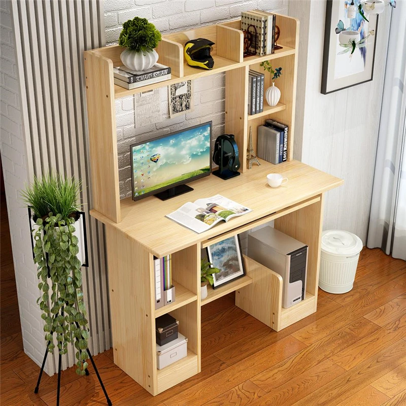 Biurko Малый наколенный стол Tafel Меса Escritorio Scrivania офисные Винтаж Дерево Tablo компьютер, ноутбук стенд стол с книжный шкаф