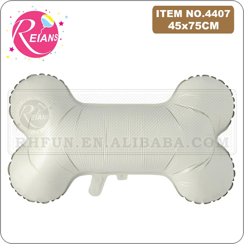 Funny Bone Shape Foil Balloons Pet Dog lets pawty Helium Globos for Birthday Party Decoration Jungle Kindergarten Kids Toy | Дом и сад