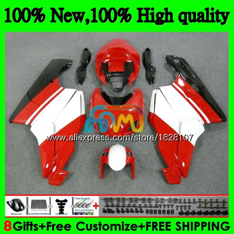 OEM тело для поездок на мотоцикле DUCATI 749R 999R 749S 999 S 749 999 05 06 Кузов белого и красного цветов 79BS. 59 749-999 CC 749 999 S R 2005 2006 комплект обтекателей