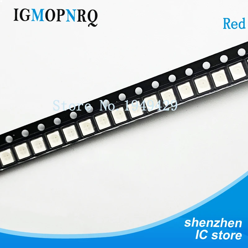 200 шт./лот Красный Световой диод 1210 SMD LED Super 3528 3 5*2 8 мм Новинка | Электронные