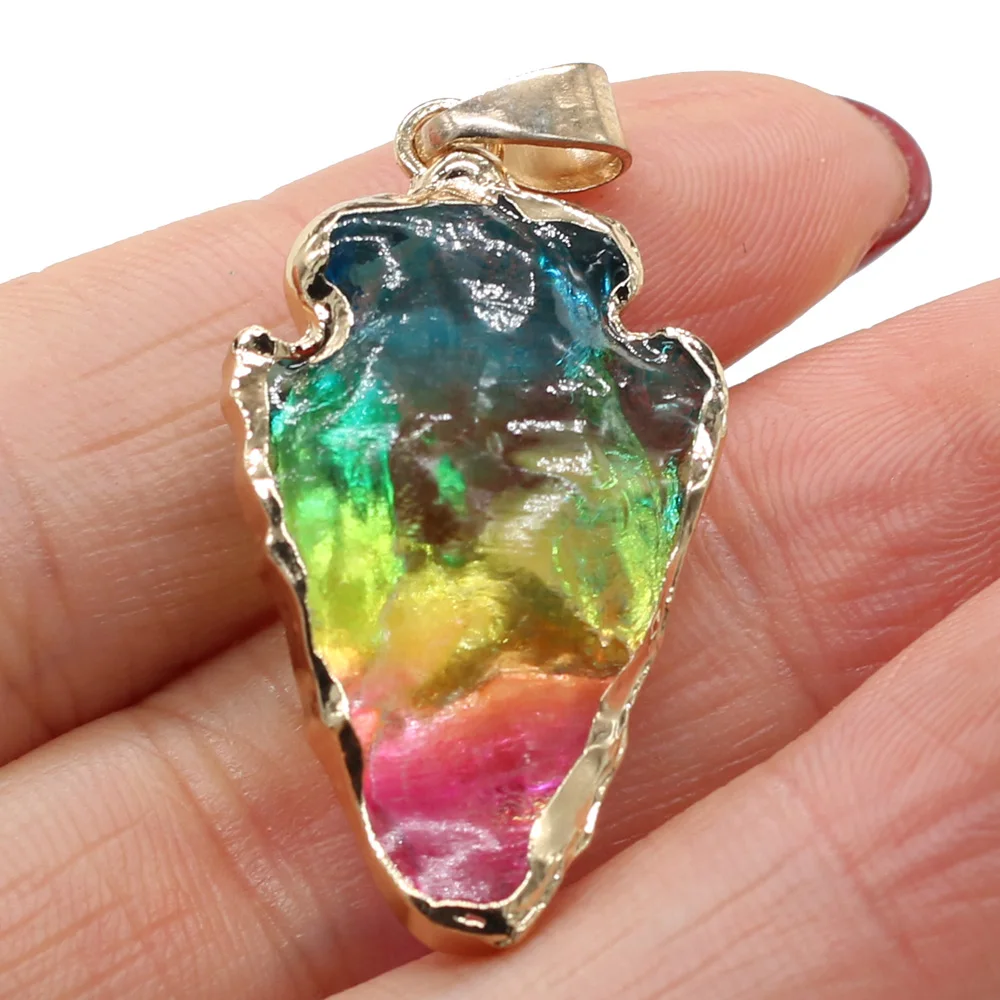 Trendy 7 Chakras Pendants Reiki Heal Multi-color Crystal High Quality for Jewelry Making DIY Women Necklace Earrings Accessory