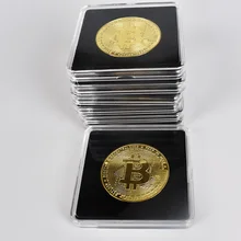 Coin Case Square Acrylic Doge Eth Cryptocurrency with 40mm Metal XRP