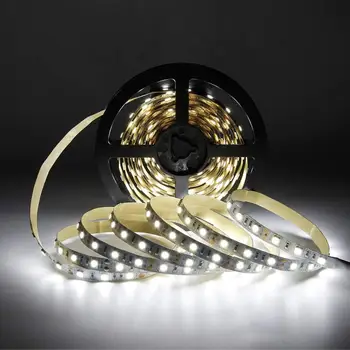 

【2 Year Warranty】SMD5050 LED Strip Lights,300LED,IP44,12V Cool White 6000K Roll Light,16.4FT 5 M for bedroom,office,kitchen,etc.