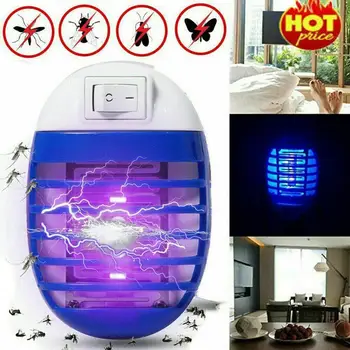 

EU Plug Mosquito Lamp UV Light Insecticidal Lamp Physical Mosquito Killing Mute Radiationless Insect Killer Flies Trap Lamp