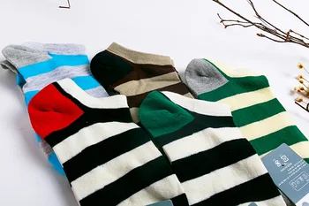 

Unisex Short Socks Ankle Socks Women's And Men's Socks Colorful Stripes Socks Breathable Cotton Socks