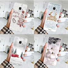 Счастливый год чехол для samsung Galaxy J4 J6 A6 A8 плюс J8 A7 A9 A3 A5 J3 J5 J7 Prime Рождество чехол из термополиуретана и силикона