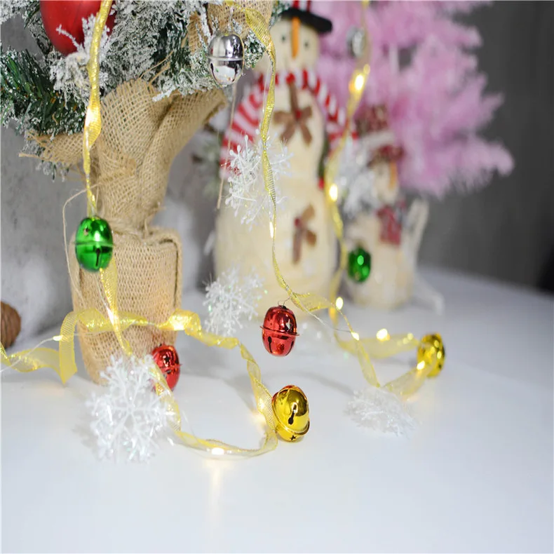 Вечерние украшения, рождественские аксессуары, елочный светильник, s светодиодный гирлянда, вишневый колокольчик, сосновый бисер в виде конусов, светильник со звездой