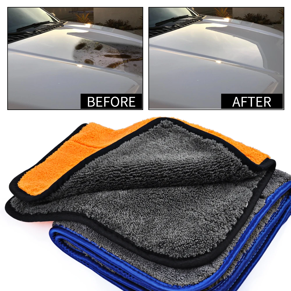 4 шт. ультратонкие полотенца из микрофибры для сушки автомобилей Супер