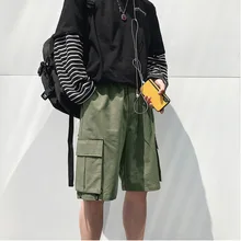 Красивые весенние и летние корейские хлопковые свободные однотонные повседневные короткие джинсы Harajuku с принтом для свиданий