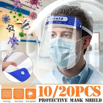 

Transparent Protective Mask Full Face Shield Masks Anti Saliva Splash-proof Protect Eye Full Face Mask Cover Protective Visor