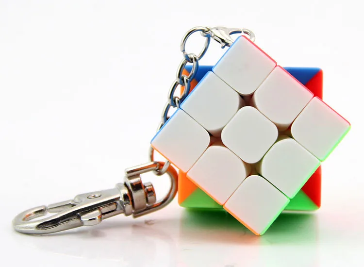 Demon Rubik's Cube класс 35 мм брелок трехслойный Кубик Рубика цвет мини волшебный квадратный Творческий развивающие портативные игрушечные