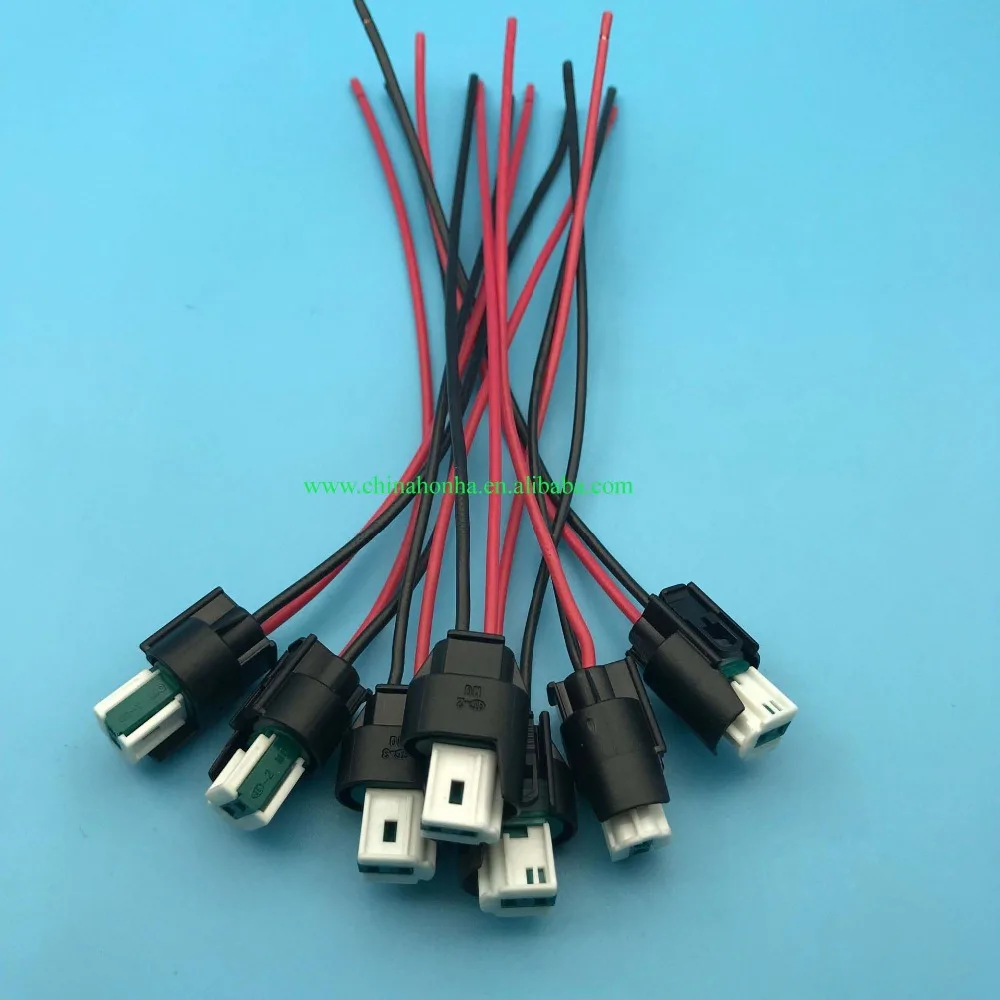 2 Pin famale plug 9-967644-1 Автомобильный водонепроницаемый электрический пластиковый жгут проводов разъем