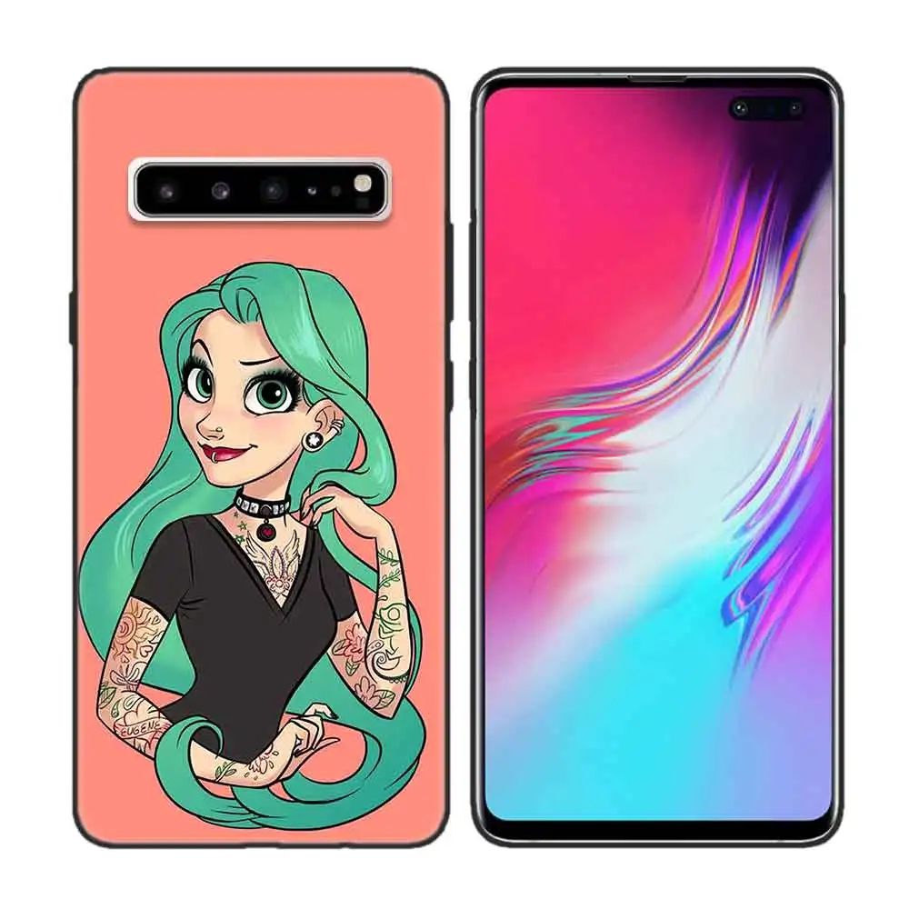 Золотой Черный мягкий силиконовый чехол для samsung Galaxy S7 S8 S9 S10 5G S10E J4 J6 J8 M20 Note 8 9 10+ Edge Plus тату Alice Ari - Цвет: Золотой
