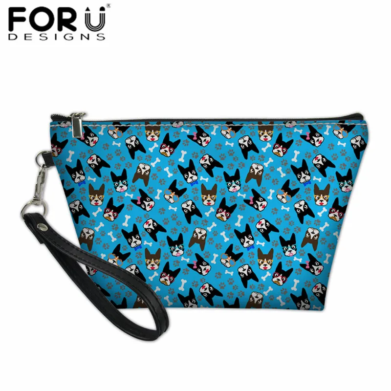 FORUDESIGNS/Бостон-терьер, косметичка для женщин, косметичка для макияжа, дорожная Водонепроницаемая портативная макияжная сумка, женские туалетные сумки - Цвет: Z3678Z8