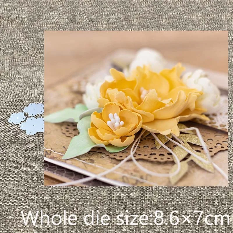 

New Design Craft Metal die cuts Cutting Die 3pcs flowers decoration scrapbooking Album Paper Card Craft Embossing die cuts