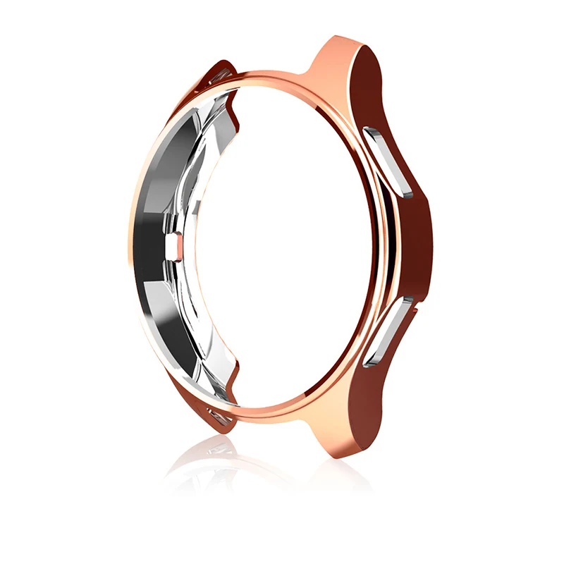 Rose gold Чехол Smart watch gear S3 frontier для samsung Galaxy watch 46 мм 42 мм, защитный чехол, Сменный Чехол из ТПУ - Цвет: Rose gold