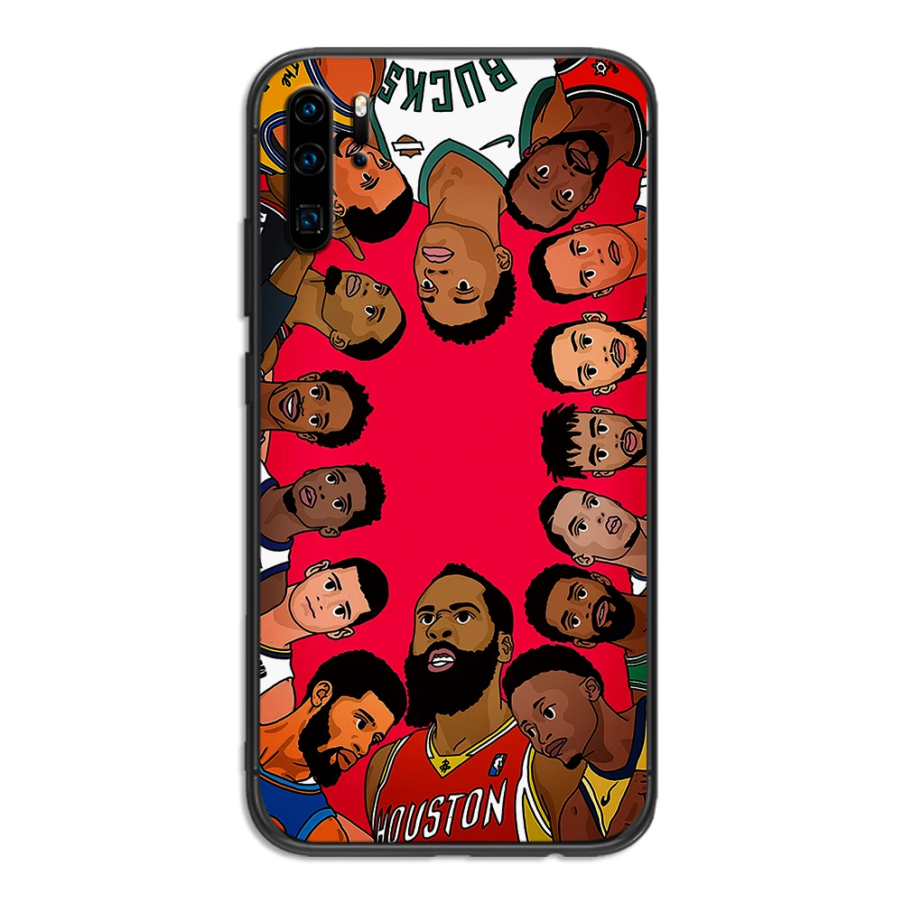 1 Чехол для телефона на huawei Honor Play 8X8 Lite 8C View 20 Note 20 9X10 Lite Pro Stephen Curry Kawhi Leonard Мягкий ТПУ чехол Капа - Цвет: 1