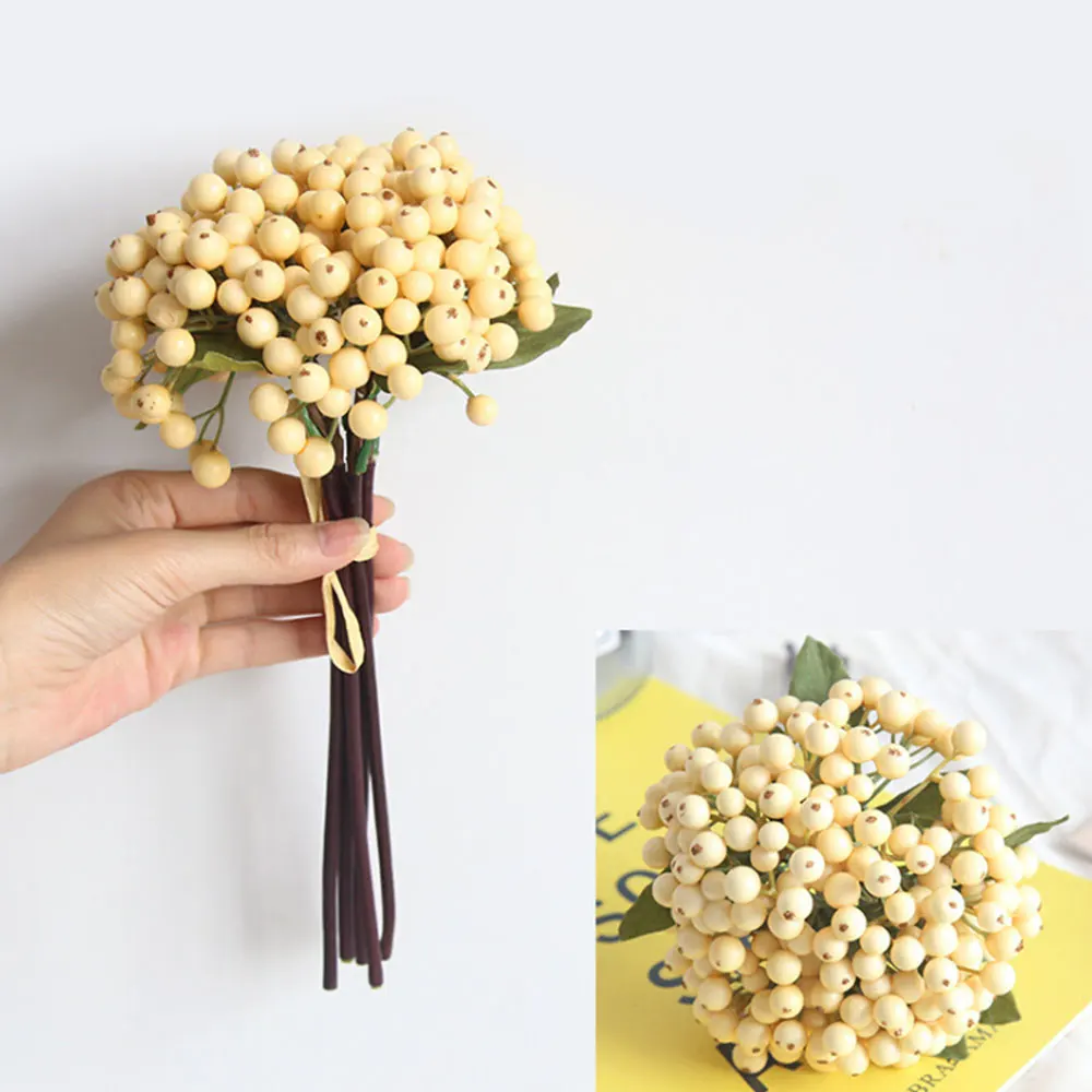 New Year's Berry Artificial Flower Christmas Flower Decoration Tree Artificial Home Gift 1 bunch
