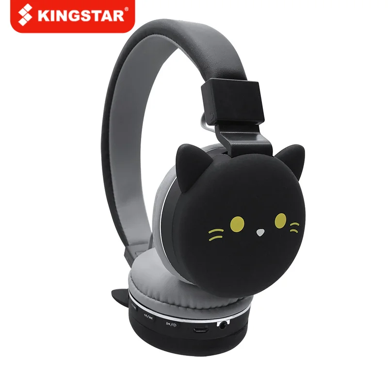 Беспроводные наушники KINGSTAR с кошачьими ушками Bluetooth складная стереогарнитура