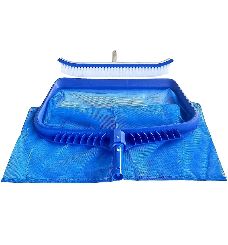 Pool Skimmer Net and Pool Brush Heavy Duty Swimming Pool Cleaning Tool