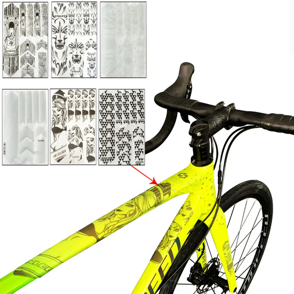 Bicycle Frame Protective Film Decal Sticker for Mountain Bike #b051 