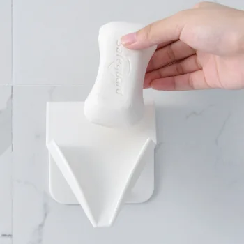 

Soap Box Soap Holder Creative Water Draining Toilet zhi wu jia zi Free Punched Seemless Wall Hanging Bathroom
