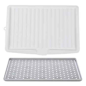 

Practical Kitchen Organizer Double Layer Dish Vegetable Water Tray Drainer Multifunctional Drying Rack & Plastic Dish Drainer Dr