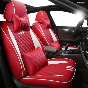 

kokololee Custom Leather car seat cover For NISSAN X-Trail Qashqai SYLPHY Geniss LIVINA March Tiida Teana Automobiles Seat Cover