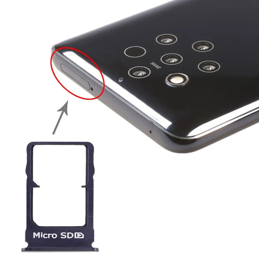 Sim Card Tray Micro Sd Card Tray For Nokia 9 Pureview Sim Card