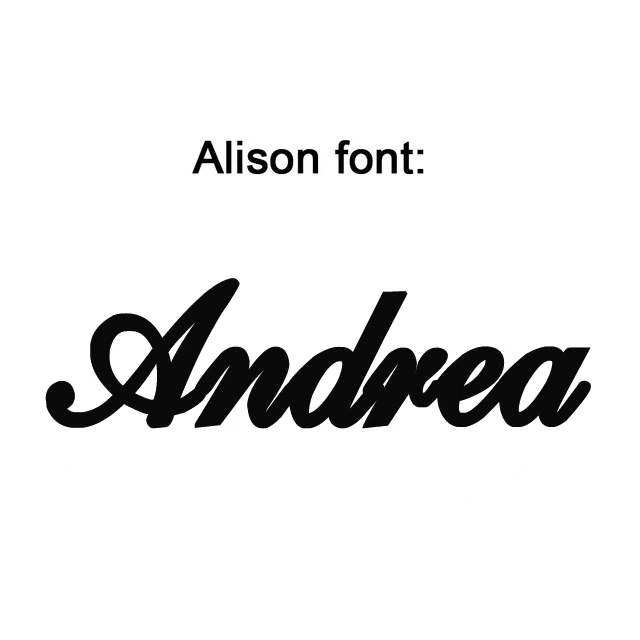 Alison Font " цепочка Детское Имя Бар ID браслет золотая цепочка на руку нержавеющая сталь на заказ Выгравированная табличка персонализированный начальный подарок для детей - Окраска металла: Alison Font