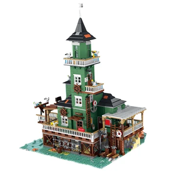 

3452Pcs MOC Seaside Street View Series Model Bricks Toy Lighthouse Building Blocks Gift For 8+