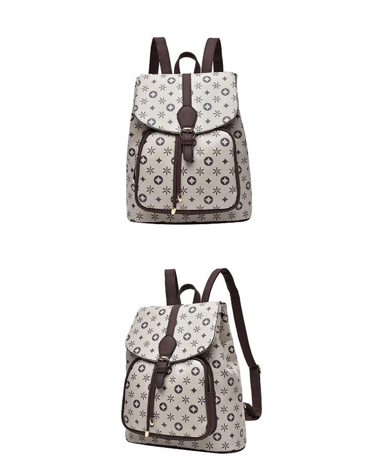 Женский брендовый дизайнерский рюкзак, роскошные сумки с двойным плечом и принтом L для девочек, вместительный чехол для задней панели, коричневый/черный цвет