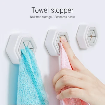 

2PCS Towel Holder Sucker Wall Window Bathroom Tool Convenient Kitchen Storage Hooks Washing Cloth Hanger Rack Storage Holder G