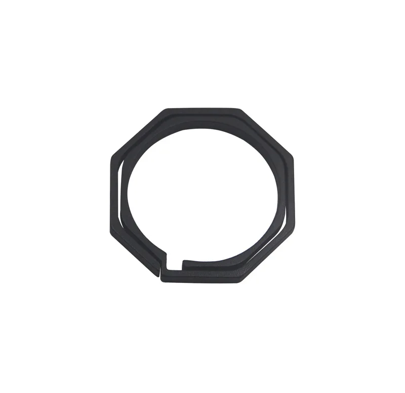 black TC4 Ti Карманный Крюк Пряжка ключ многофункциональный инструмент гаджет повесить EDC снаряжение лагерь поход Открытый Клип Комплект восьмиугольник титан брелок кольцо - Цвет: black