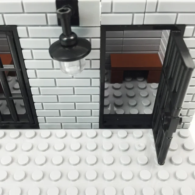DIY Parts Prison Cell Military Building Block City Street View Barbed Wire MOC Bricks Pack Construction Toys for Kids Gifts 5