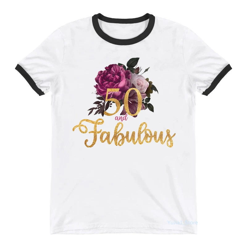 Футболка женская с графическим принтом, Модная стильная тенниска с графическим принтом, белый цвет, золотистый, 50-60-й