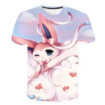 

3D baby Pokemon T Shirt kids Super kawaii Pikachu girls clothes Children's clothes Japan Anime camiseta gift for boys clothes