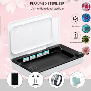 

UV Sterilizer Box Multifunction UV Sanitizer Box Portable-Ultraviolet Sterilizer for All Phones double 2W UV lamp for bacteria