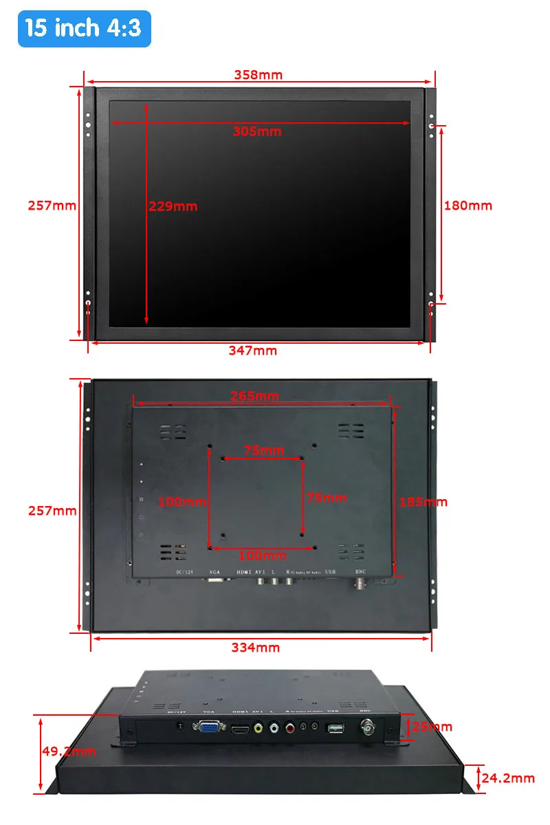 15 inch 1024X768 open