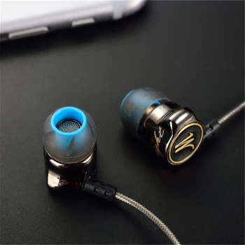 

QKZ DM9 Earphone Universal 3.5mm Metal Heavy Bass Music Headset HiFi Super Clear Noise Isolating Mic In-ear Earbuds