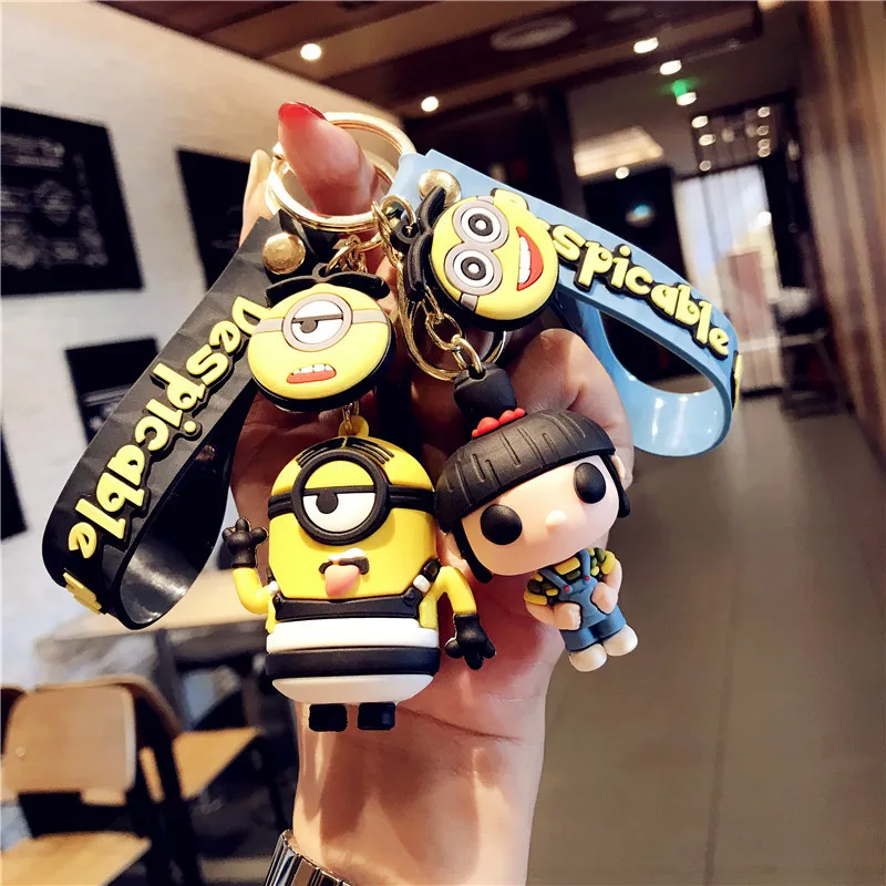 Хит продаж модная маленькая Желтая R кукла цепочка для ключей высокое качество
