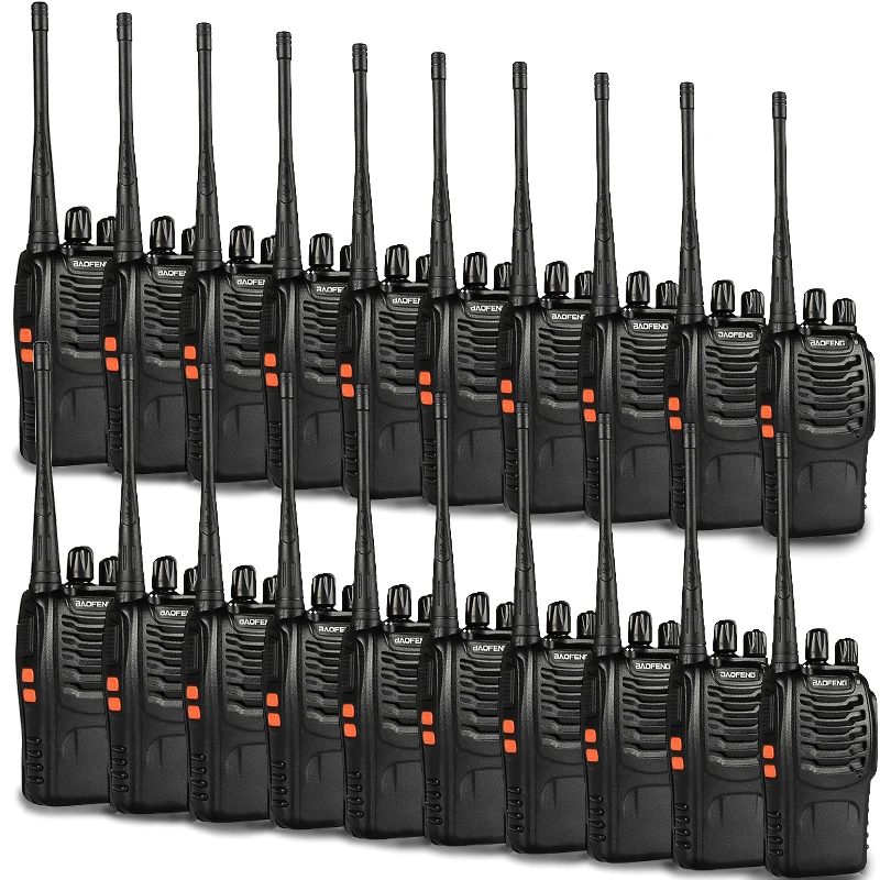 20 шт. baofeng BF-888S иди и болтай Walkie Talkie “иди и 16CH UHF 400-470 Любительское радио МГц для 888s CB радио 2 way радио с наушником