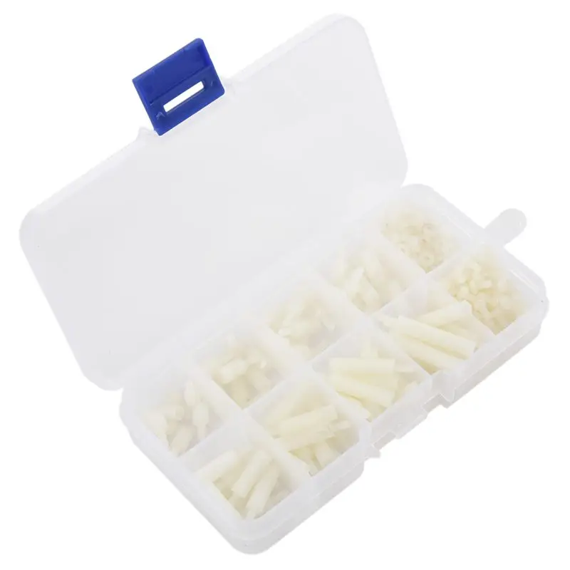 

Generic M2.5 Nylon Hex M-F Spacer/Screw/Nut Assorted Kit, Standoff,white