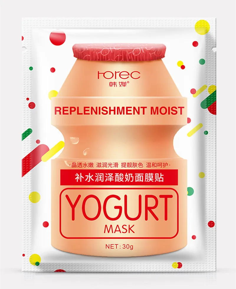 Rorec Yogurt Facial Mask Moisturizing Oil Control Whitening Blackhead Remover Anti-Acne Wrapped Face Care | Красота и здоровье