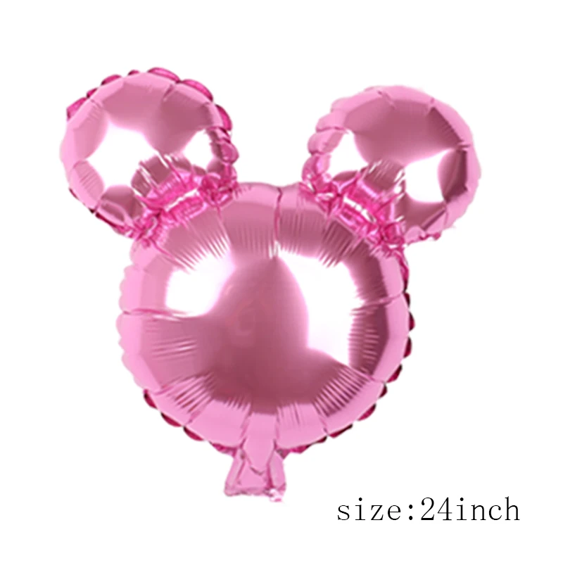 1pc pink miki 1 шт. 112 см гигантские шары Минни Микки на день рождения Детские Классические игрушки подарок фольгированный шарик, мультфильмы детские вечерние украшения - Цвет: 1pc pink miki