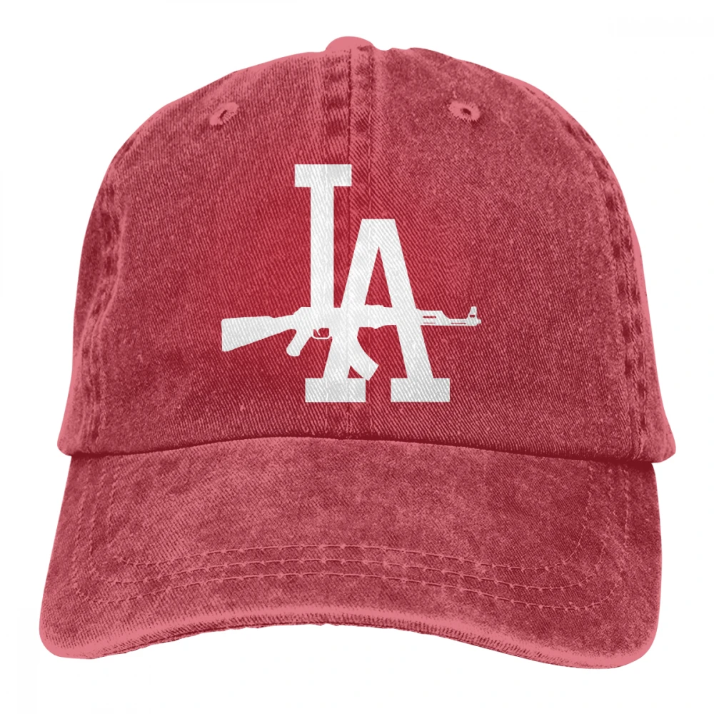 Los Angeles LA AK 47 Casquette черные унисекс Мужские Женские джинсовые бейсболка с ремешком