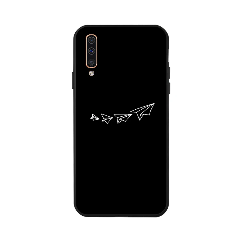 3D DIY Painted Case For Samsung A50 Case Silicon Black Case For Samsung Galaxy A40 A70 A60 A30 A10 A20 A20e A2 Core Cover Fundas - Цвет: X082