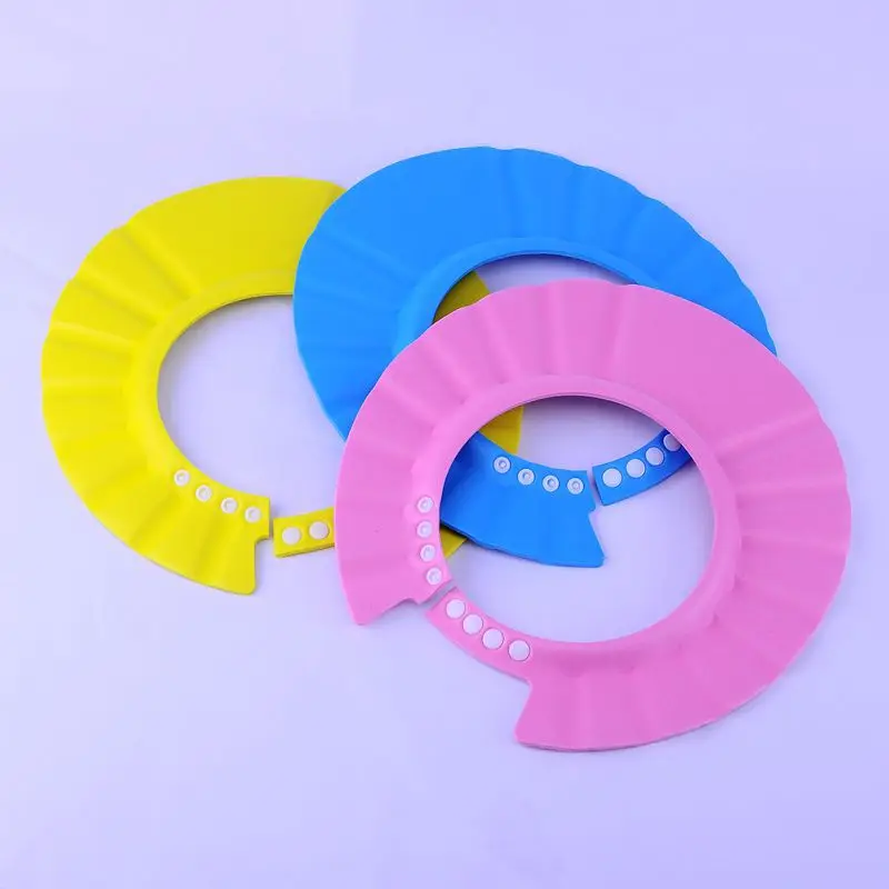 

Infants Baby Shampoo Cap Shower Cap Baby Bath Anti-Water Hat Adjustable Thick